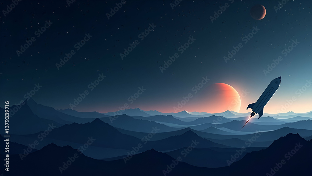 Contemporary wallpaper design featuring sleek abstract visuals with gradient overlays and minimalist spacecraft silhouettes symbolizing moon to Mars missions emphasizing advanced interplanetary transi Contemporary wallpaper design featuring sleek abstract visuals with gradient overlays and minimalist spacecraft silhouettes symbolizing moon to Mars missions emphasizing advanced interplanetary transi