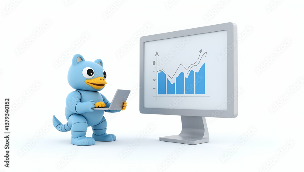 3D Automated trading algorithms use AI and machine learning to automatically analyze market data make investment decisions and execute trades optimizing investment strategies as 3D Icon cute isolated 3D Automated trading algorithms use AI and machine learning to automatically analyze market data make investment decisions and execute trades optimizing investment strategies as 3D Icon cute isolated