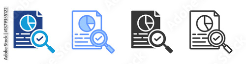 Result Validation icon set multiple style collection