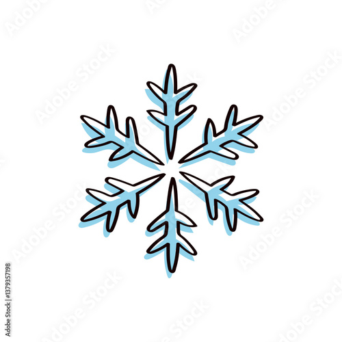 雪の結晶のイラスト