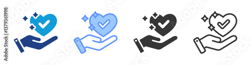 Truthfulness icon set multiple style collection