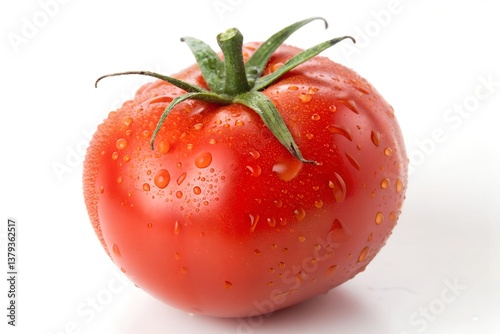 Wallpaper Mural fresh ripe tomato isolated on white background Torontodigital.ca