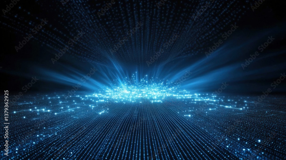 Fototapeta premium Abstract Digital Network Structure