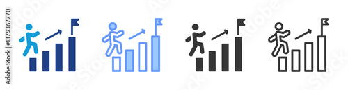 Attain icon set multiple style collection