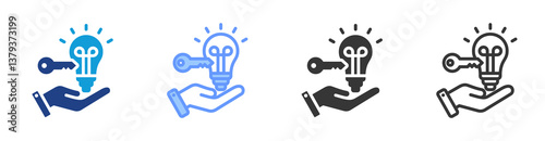 Learning Opportunities icon set multiple style collection