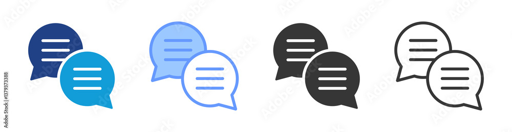 Communication icon set multiple style collection Communication icon set multiple style collection