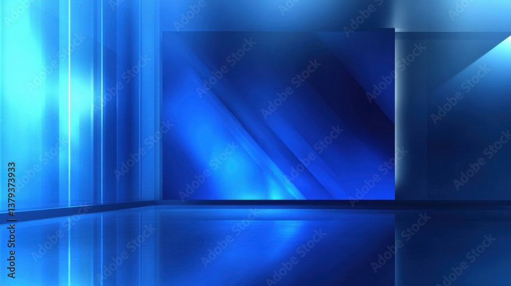 Abstract Blue Digital Space Abstract Blue Digital Space
