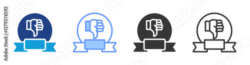 Reputation Crisis icon set multiple style collection