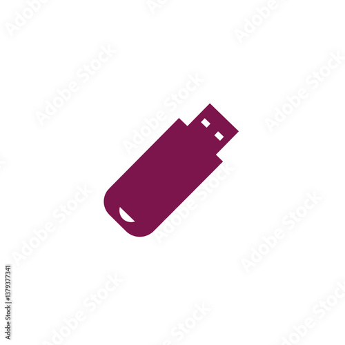 Flashcards USB Drive Icon – Minimalist Memory Stick Design for Educational Storage and E-Learning Symbol