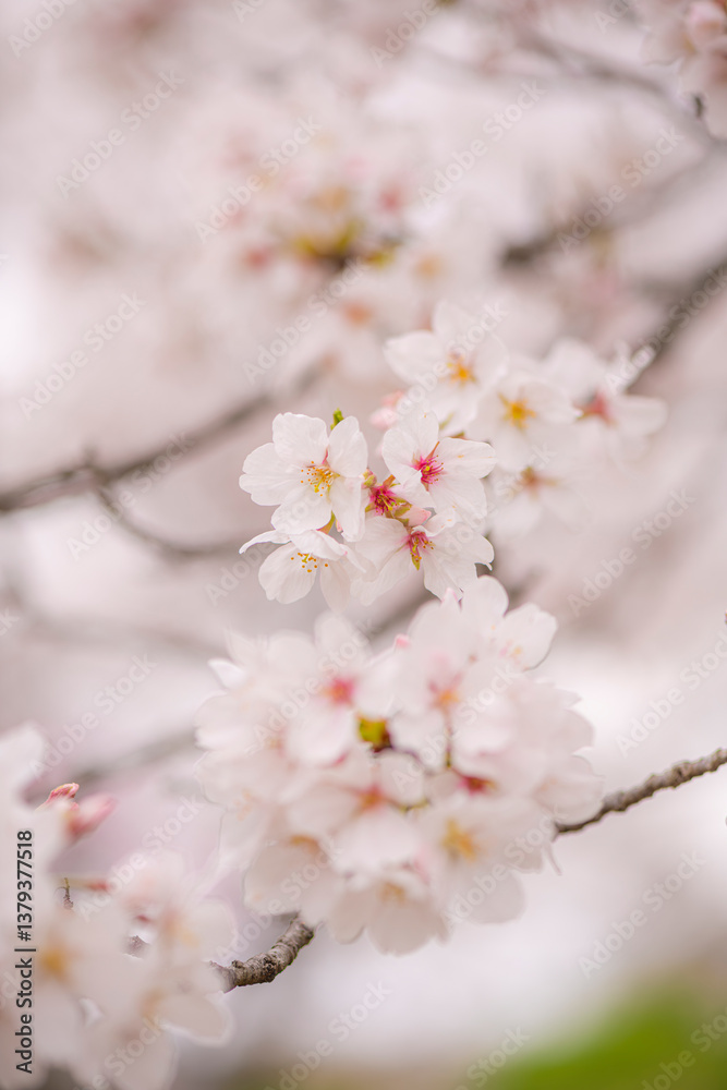 立岡自然公園の満開の桜 立岡自然公園の満開の桜