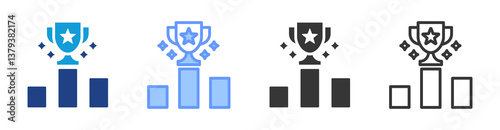 Ranking icon set multiple style collection