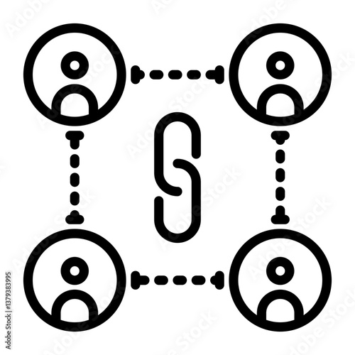Link icon, line icon style
