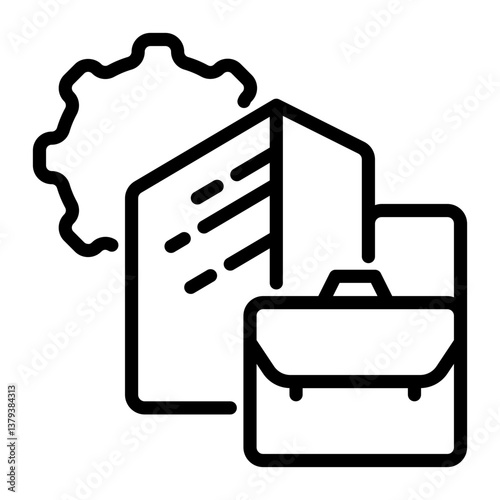 Company icon, line icon style