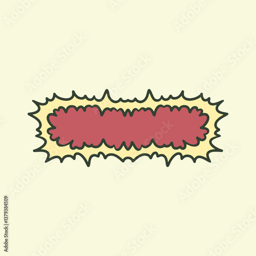 Cartoonish explosion design  burst  boom  pop photo