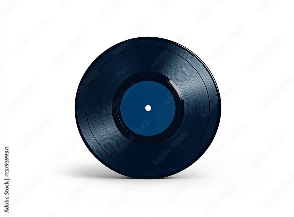 Obraz premium Isolated Vinyl Record Still Life for Music or Entertainment Concepts