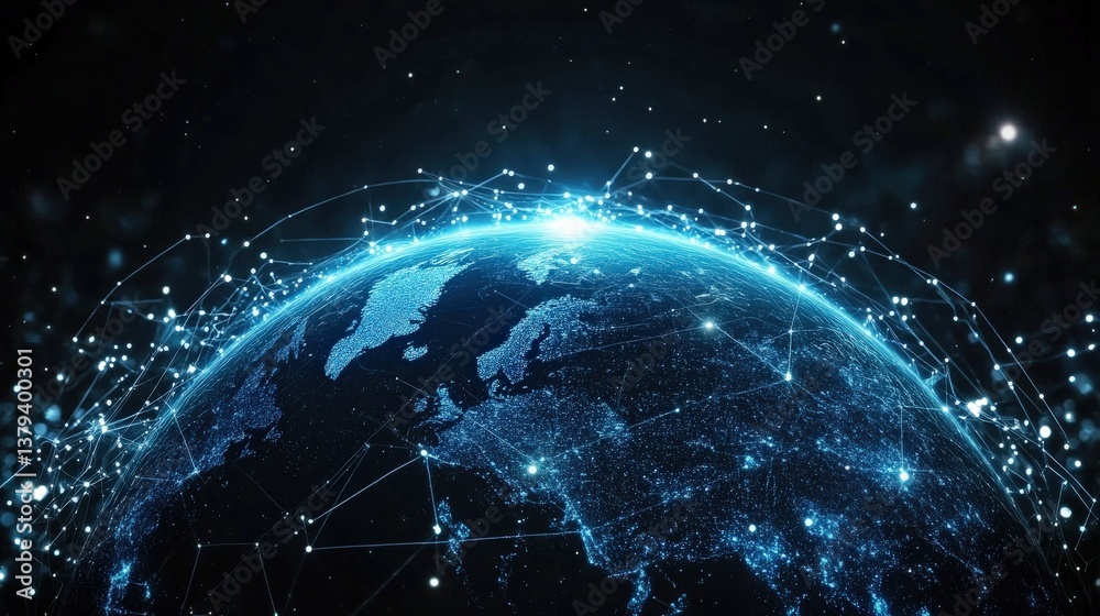 Obraz premium Global Network Connections