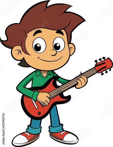 Cute Smile face vector cartoon 