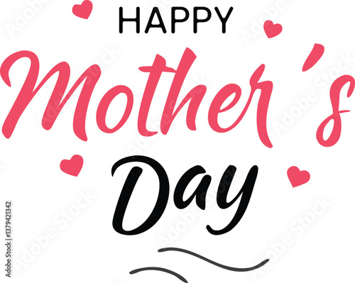 Happy Mother's Day Calligraphy Background. Design for flyer, card, invitation