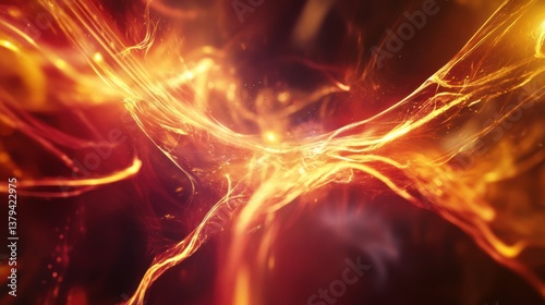 A science themes background with swirling plasma filaments photo