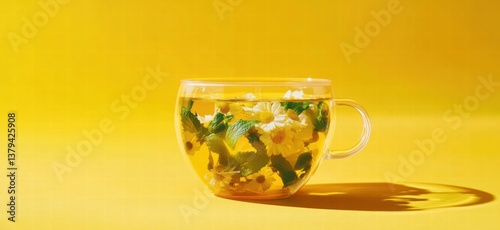 A Cup of Floral Delight on a Sunny Day
