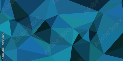 Light blue vector gradient triangles texture. Triangular geometric sample with gradient. Pattern for a brand book backdrop.