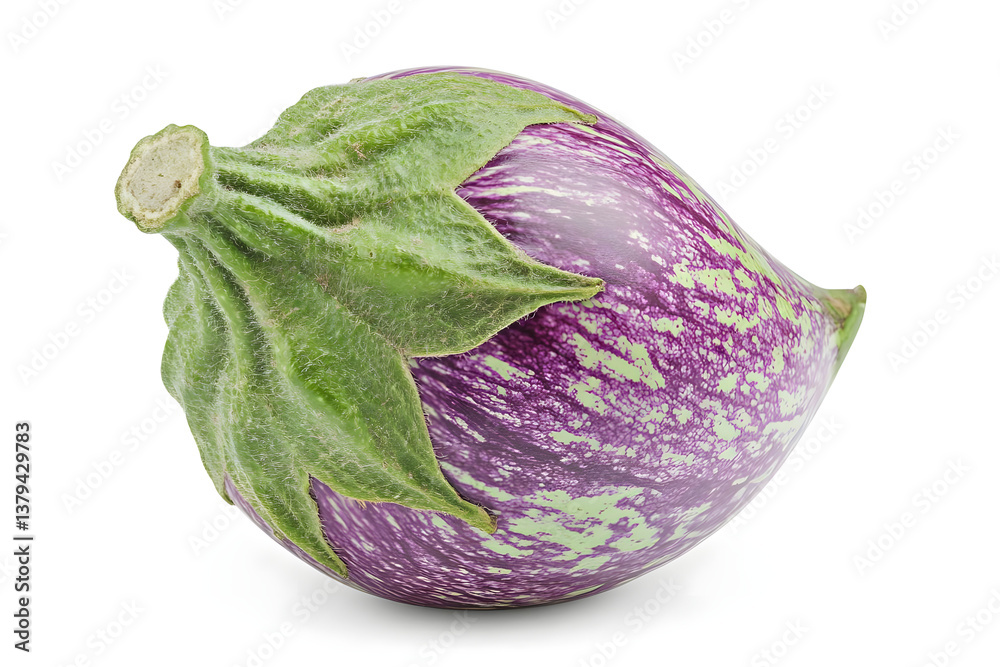 Naklejka premium Vibrant Eggplant: A Close-Up View