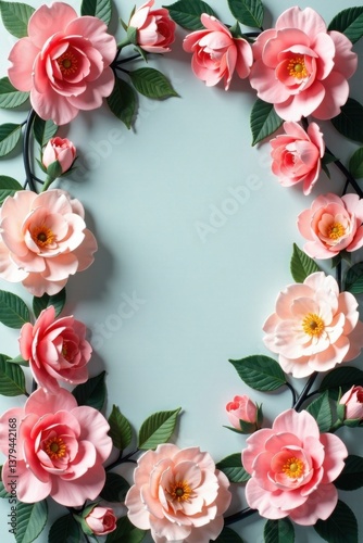 Vintage-inspired artificial flower wall with pastel hues , floral wallpaper, whimsical atmosphere, unique backdrop