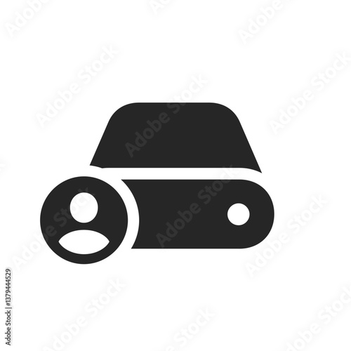 Filled External Drive User Icon