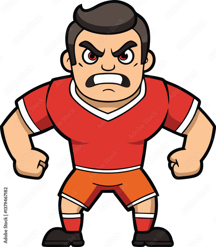 rugby boy cartoon vector art rugby boy cartoon vector art