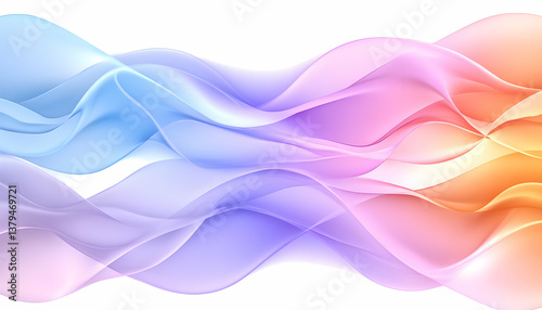 Abstract pastel wave background