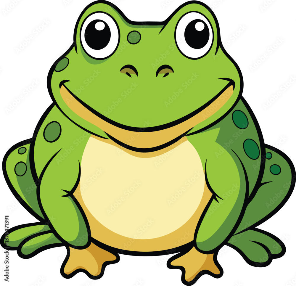 Obraz premium frog cartoon vector art