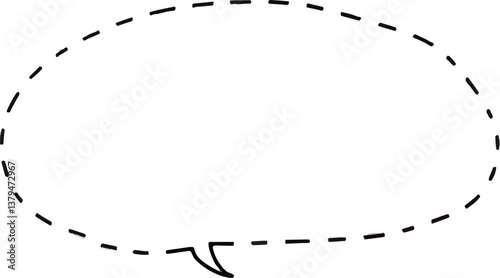 手描きのモノクロ吹き出し（小声・白）