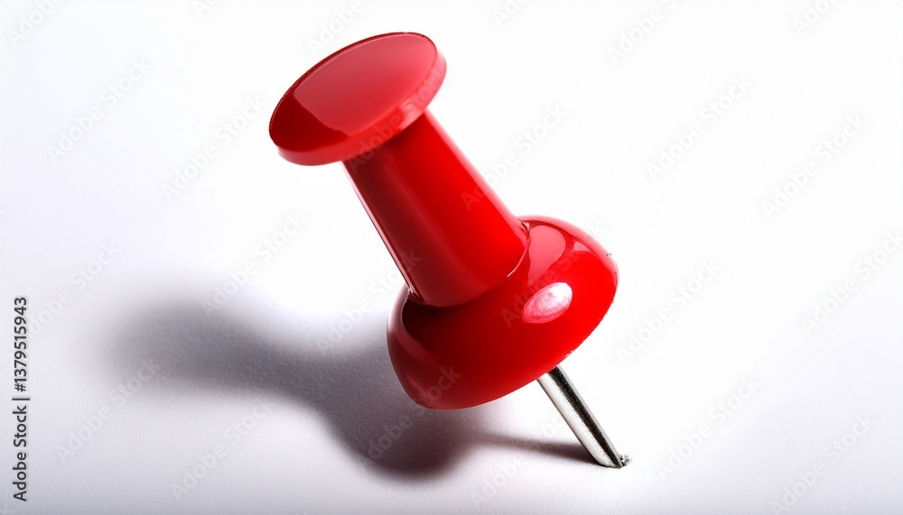 push pin isolated on white