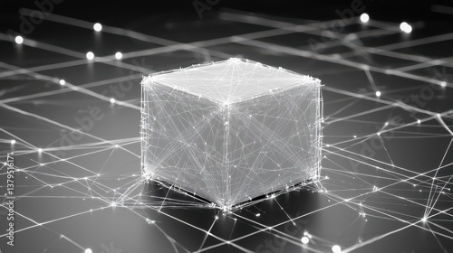 Exploring fourdimensional tesseract illustrations in a gigapixel standard environment with abstract digital visualization