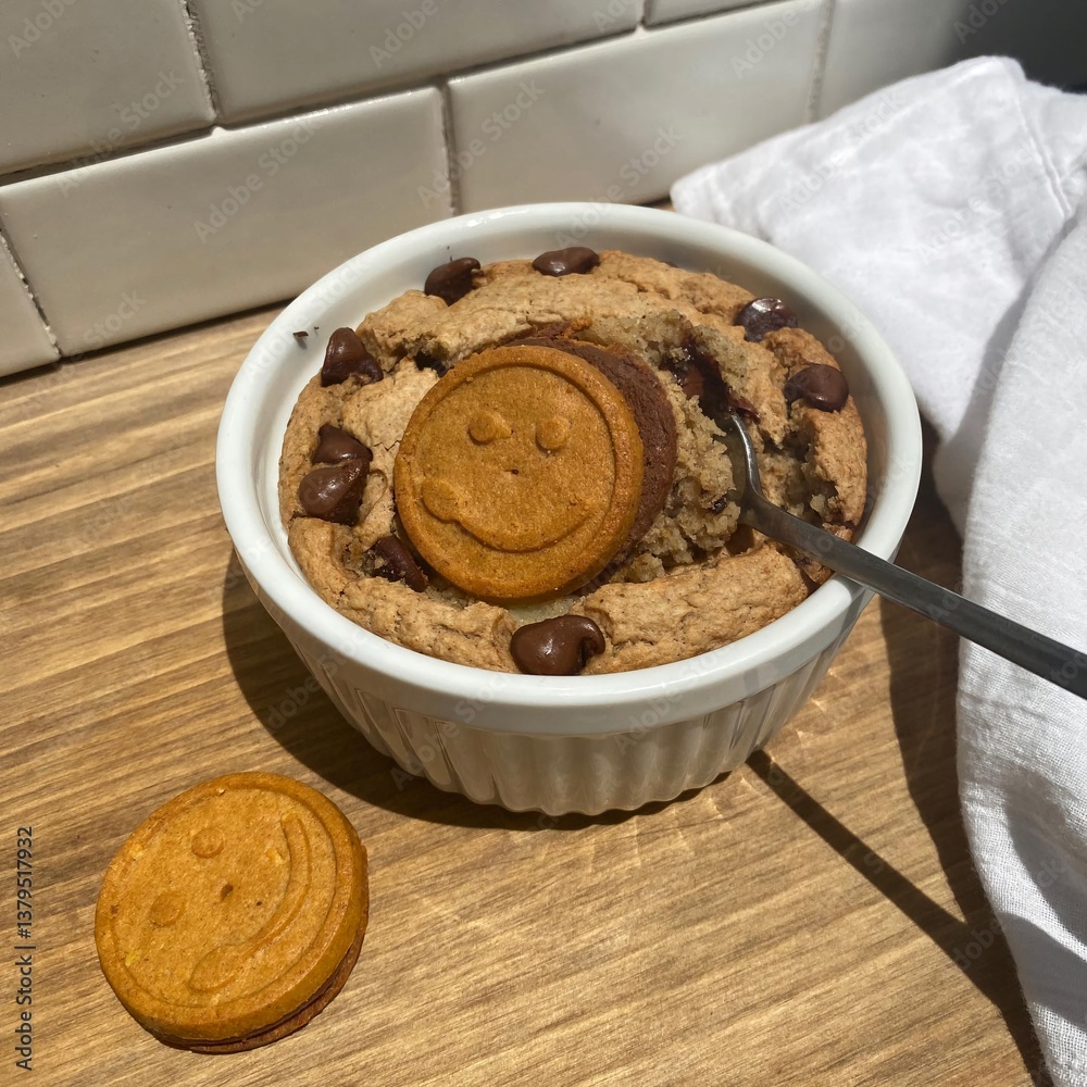 Fototapeta premium An AI-generated image of a healthy diet cake, crafted to highlight clean eating and modern food aesthetics. Made to represent wellness and balanced nutrition, this visually appealing dessert is perfec