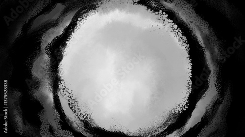 もやもやしたダークな暗雲の不吉なホラー漫画風透過背景