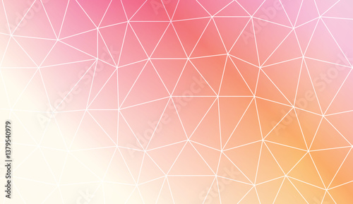 Template background with curved line. Triangles style. For interior wallpaper, smart design, fashion print. Vector illustration. Abstract Gradient Soft Colorful Background.