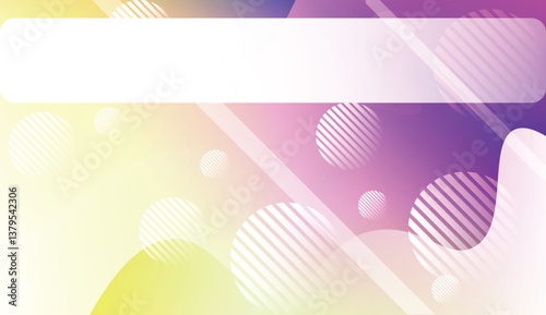 Dynamic shapes composition with Abstract Shiny Waves, Lines, Circle, Space for Text. For Template Cell Phone Backgrounds, Landing Page. Vector Illustration