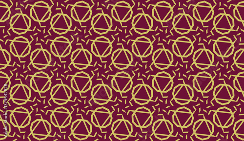 For interior wallpaper, smart design, fashion print.Vector seamless illustration with pattern in triangles style.