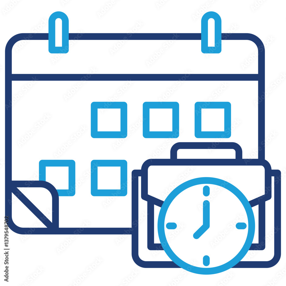 Fototapeta premium Work Schedule Icon