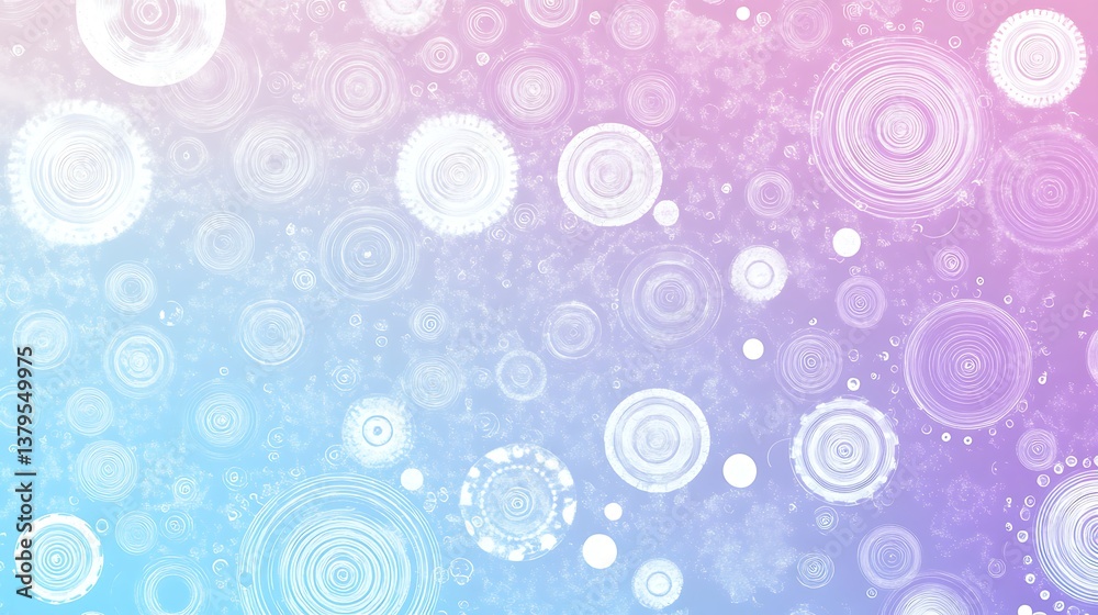 Abstract Pastel Circles Design Featuring Concentric Rings Abstract Pastel Circles Design Featuring Concentric Rings