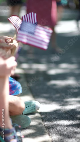 Fourth of July flags