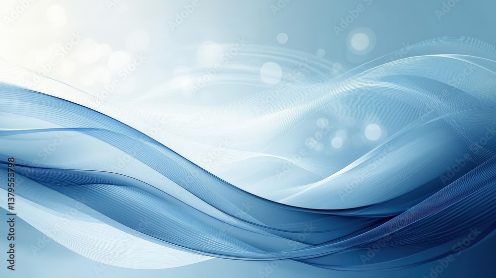 Abstract Blue Wave Design Background Abstract Blue Wave Design Background