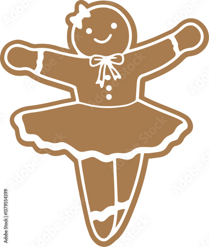 Gingerbread Ballerina, Ballet Christmas Holiday