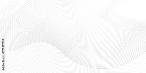 	
Abstract dynamic creative sound wave smooth beautiful space digital composite bland line. frequency flow business stripe gradient white vector technology template background.