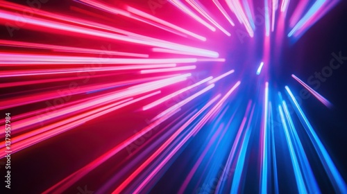 Light trail in the dark creating a stunning visual effect with bright colors and movement capturing energy and motion