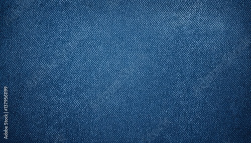 A detailed blue denim fabric texture showcasing the intricacies of weave and surface quality