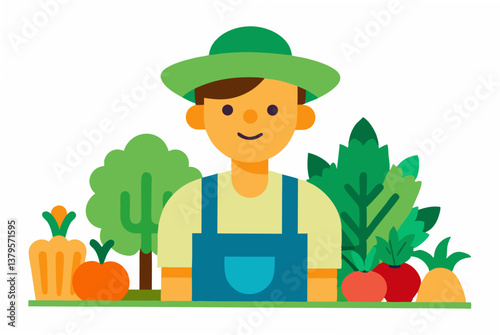 gardener with a watering can