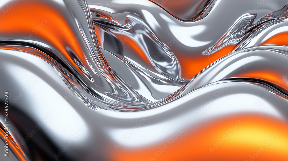 astarte.ai: Molten Chrome and Orange | Futuristic Fluid Texture astarte.ai: Molten Chrome and Orange | Futuristic Fluid Texture