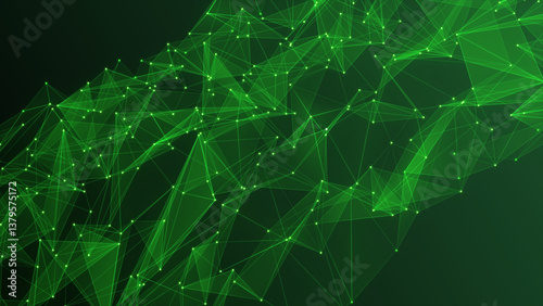 Plexus background with moving lines and dots, abstract futuristic network background
